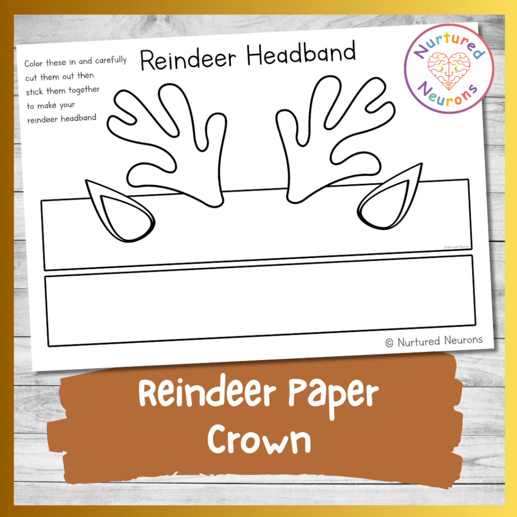Free Printable Reindeer Headband Template