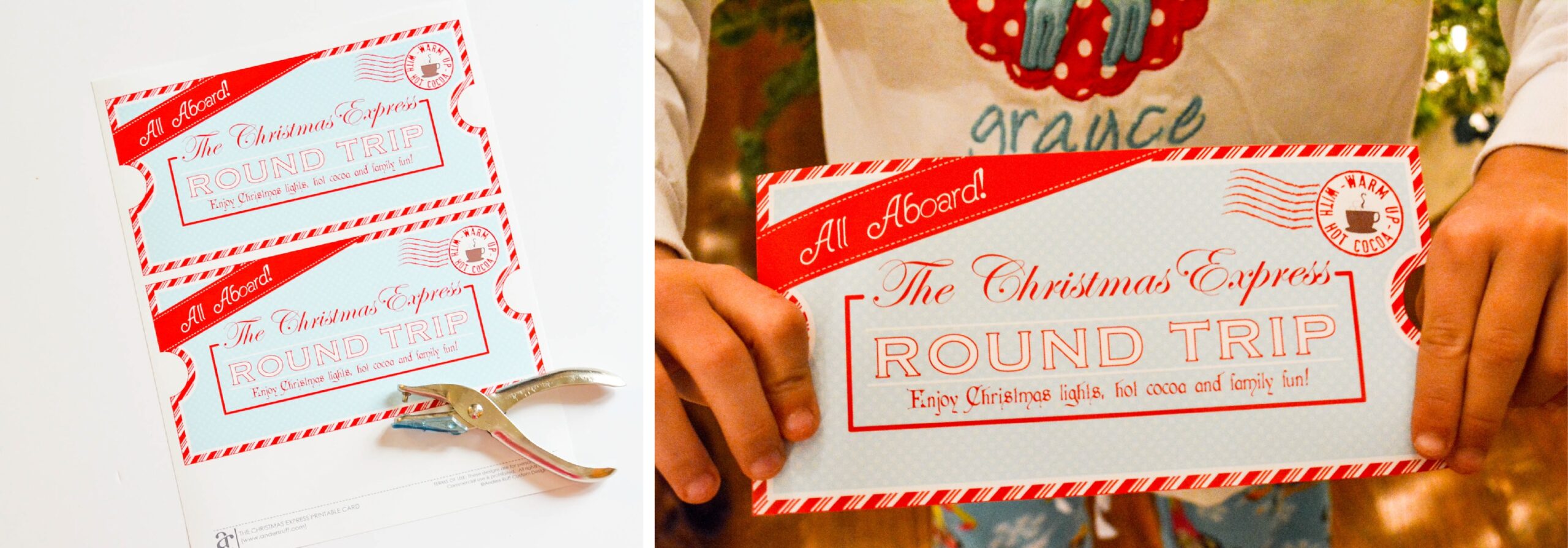Free Printable Christmas Ticket Template