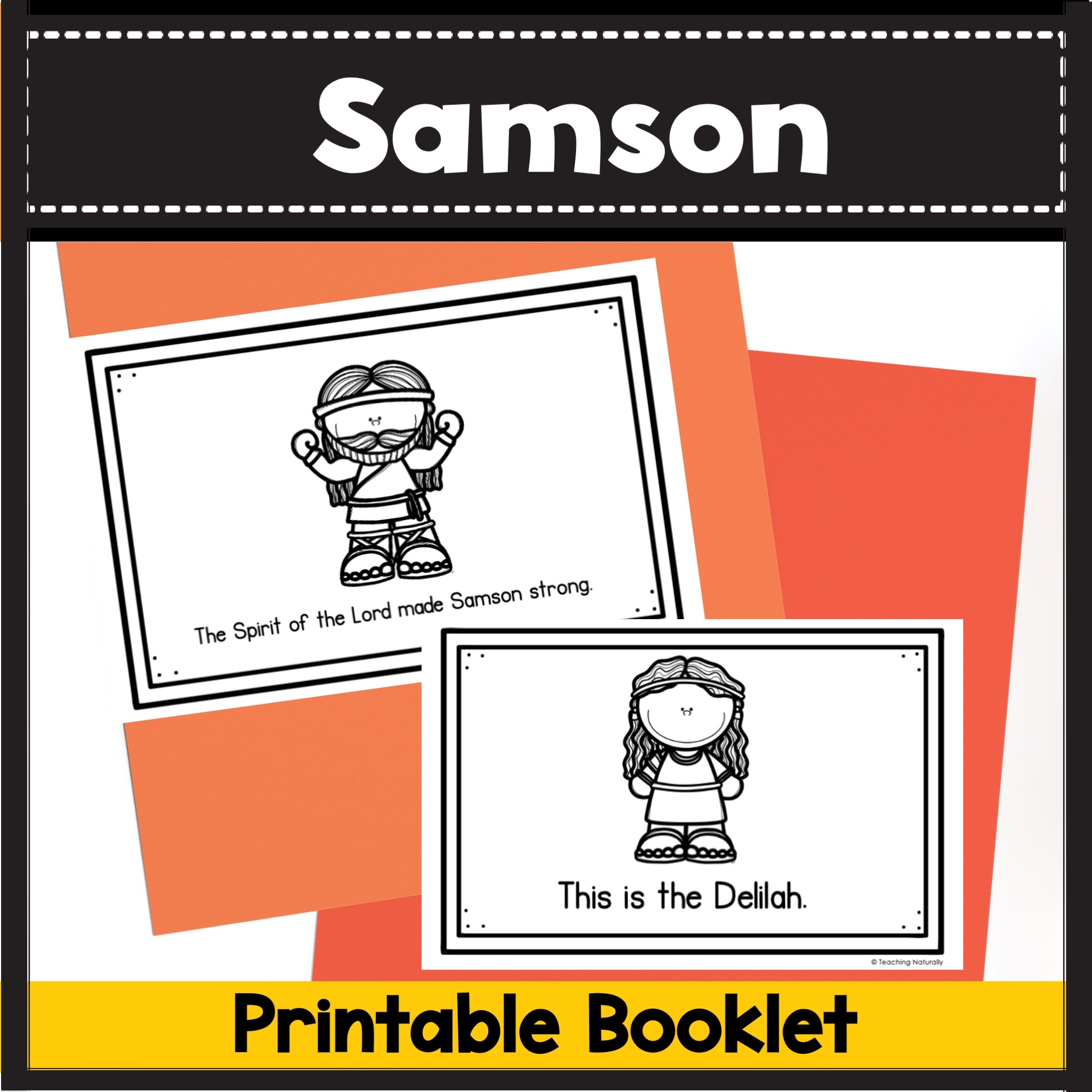 Samson Bible Lesson With Visuals U0026 Activities For Preschool And Kindergarten Classful