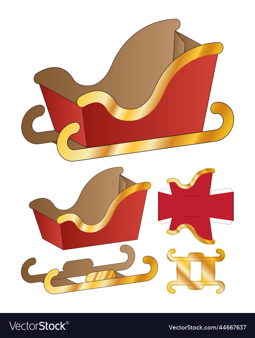 Free Printable Sleigh Template