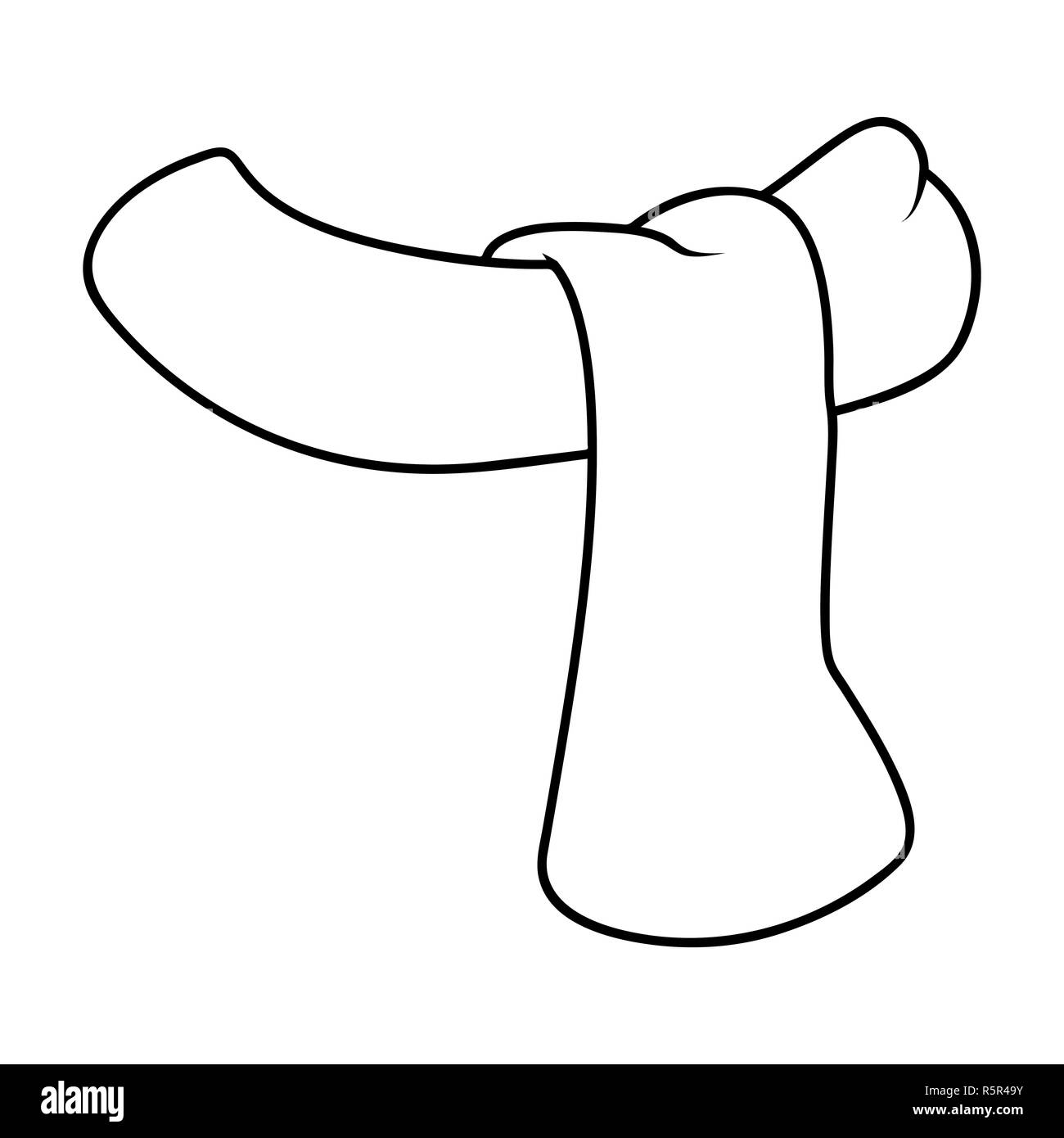 Scarf Outline Black And White Stock Photos U0026 Images Alamy