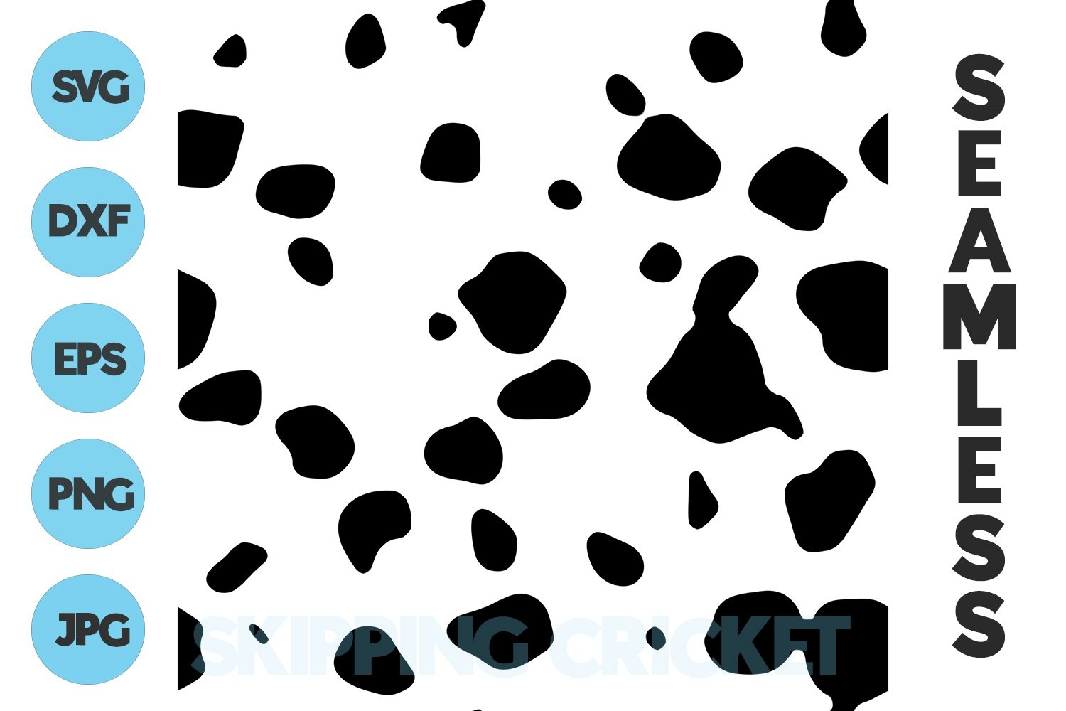 Seamless Dalmatian Spots Svg pattern Texture Cut 1014504 