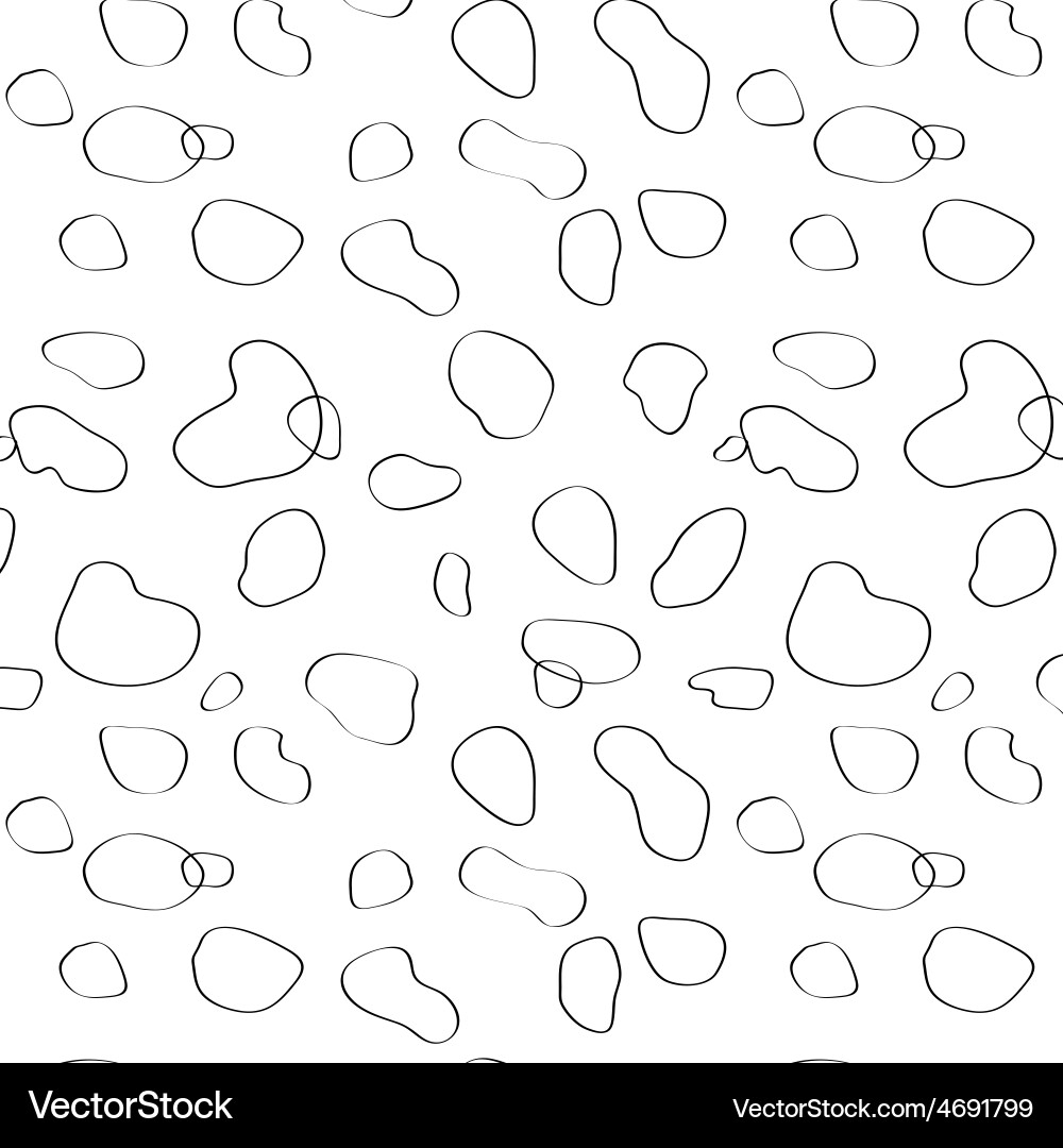 Seamless Pattern Of Dalmatian Spots Royalty Free Vector