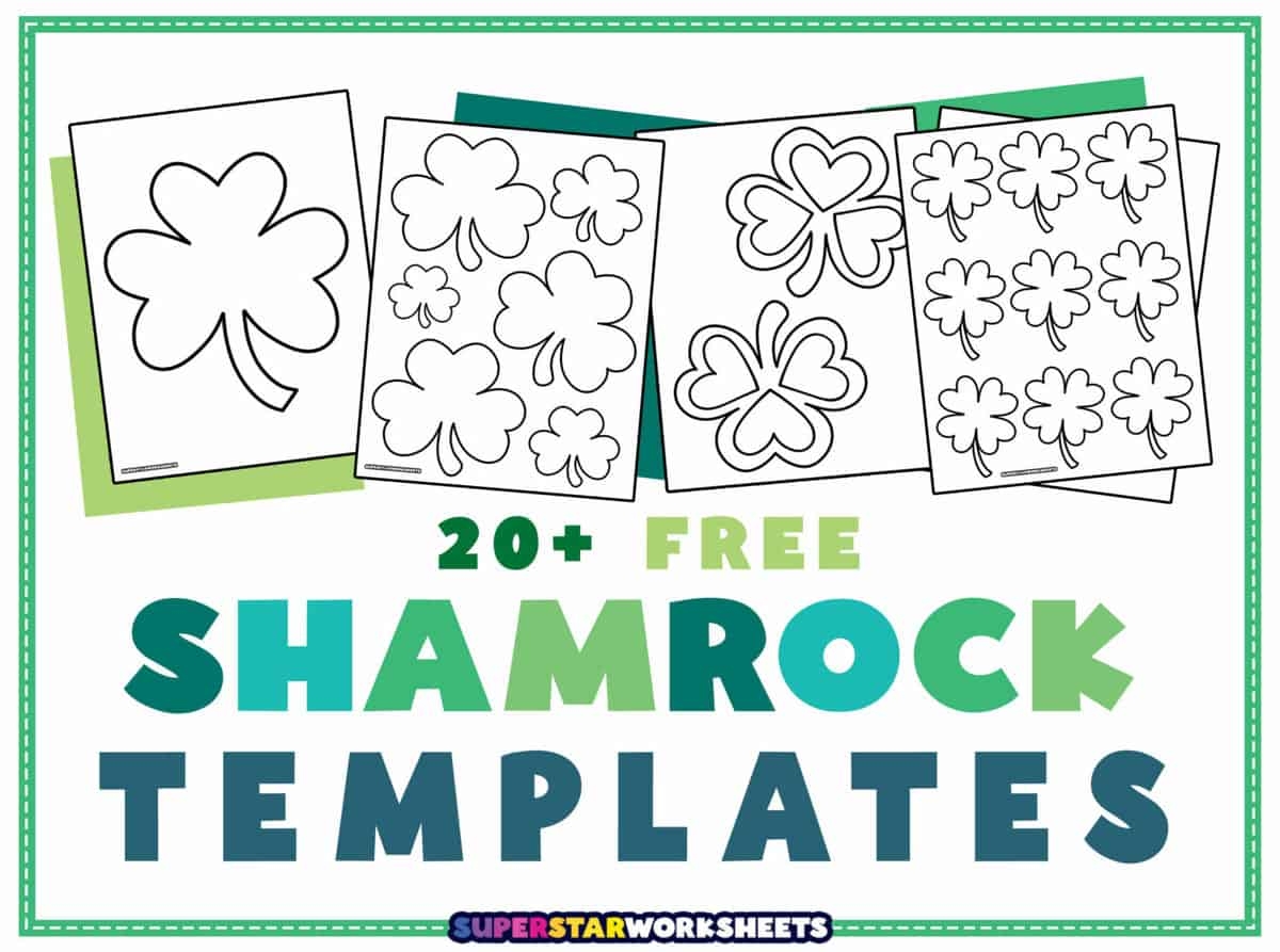 Shamrock Templates Superstar Worksheets Shamrock Templates Superstar Worksheets