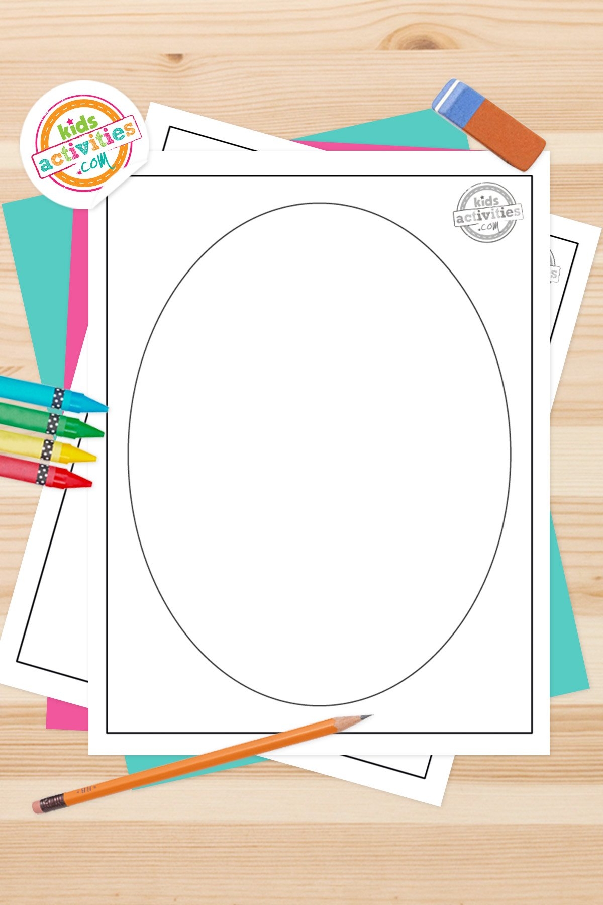 Simple And Easy Oval Template Kids Activities Blog