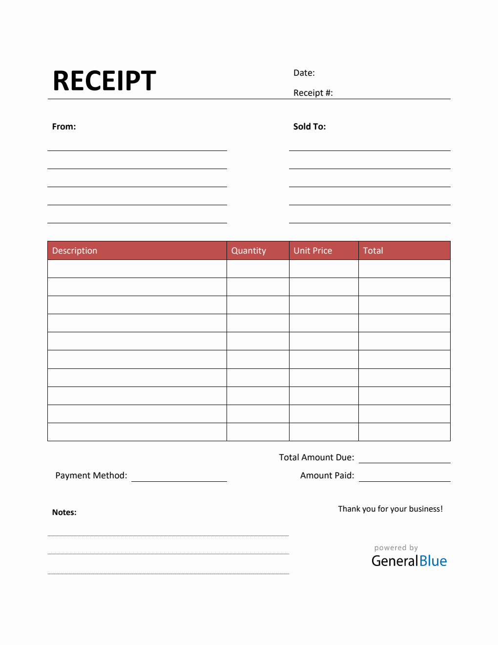 Simple Receipt Template In PDF Red Worksheets Library