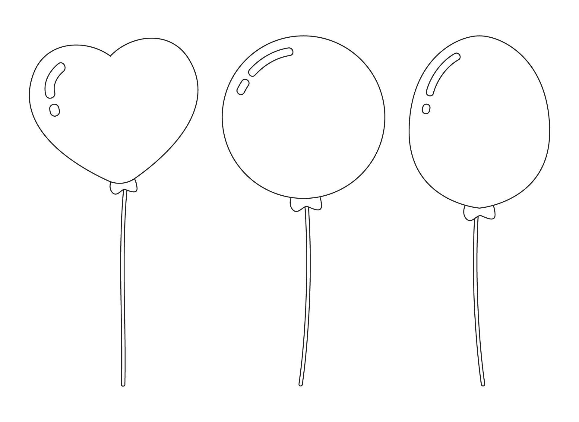 Small Balloon Template 11 Free PDF Printables Printablee