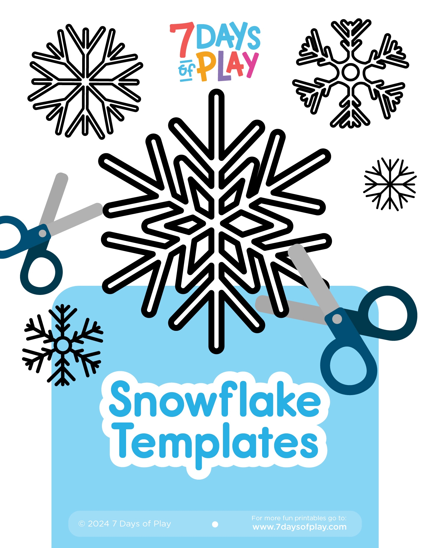 Printable Snowflake Template Free