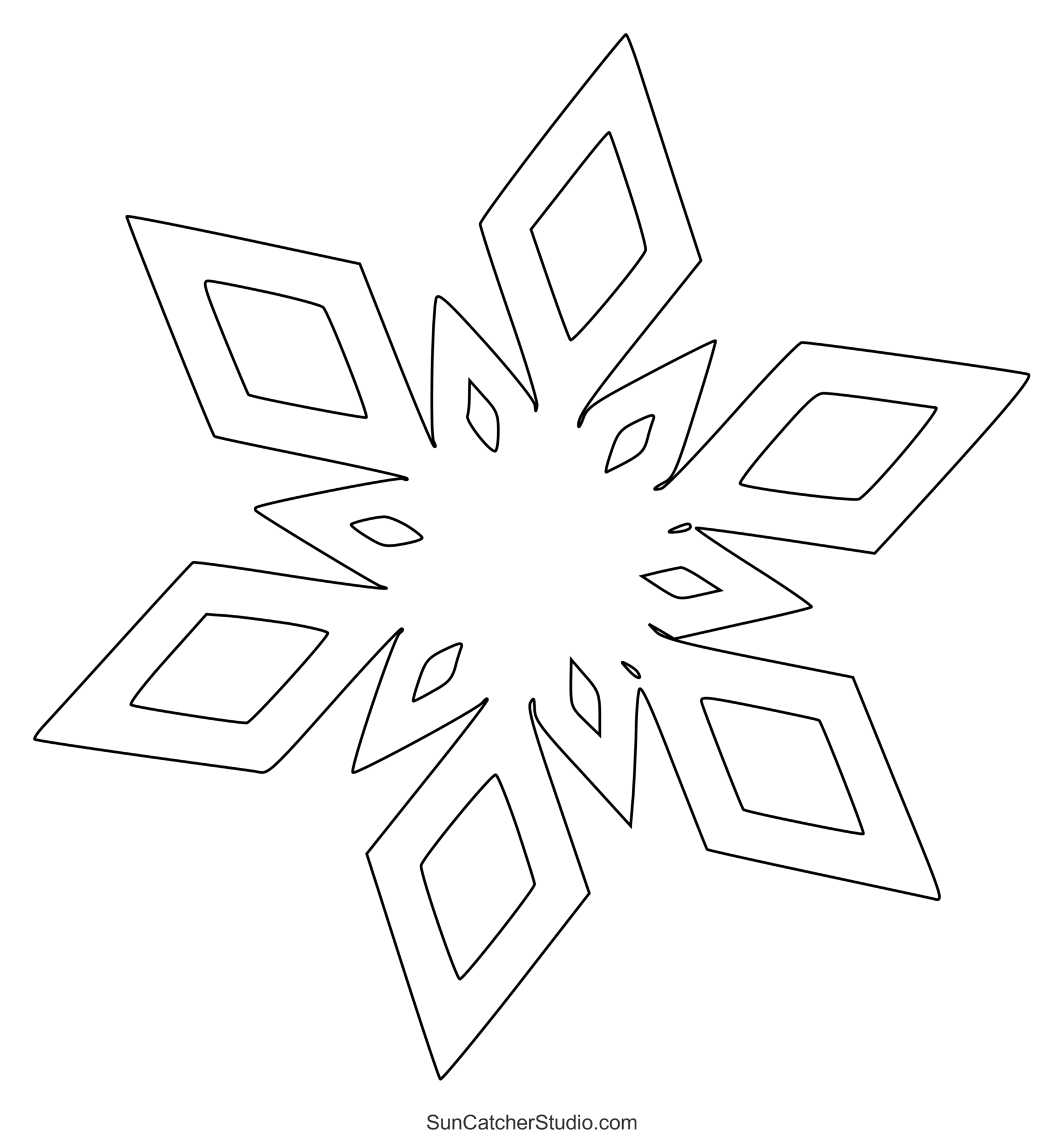 Free Printable Snowflake Template Pdf
