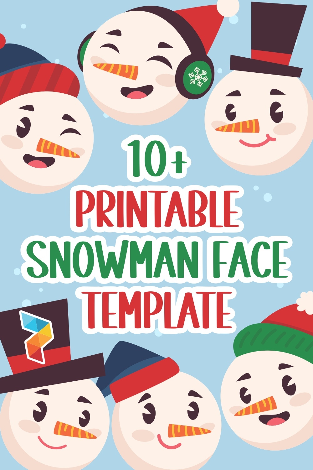 Snowman Face Template 10 Free PDF Printables Printablee