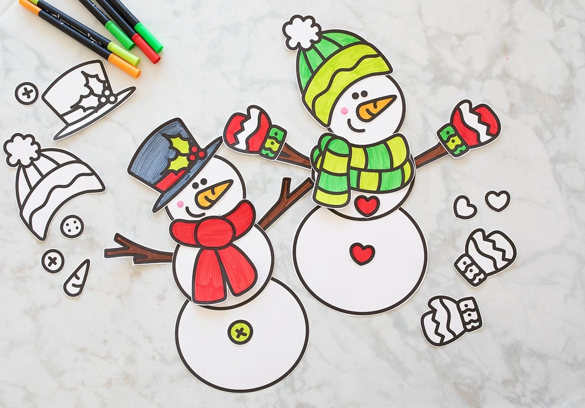 Snowman Template Free Printables The Best Ideas For Kids