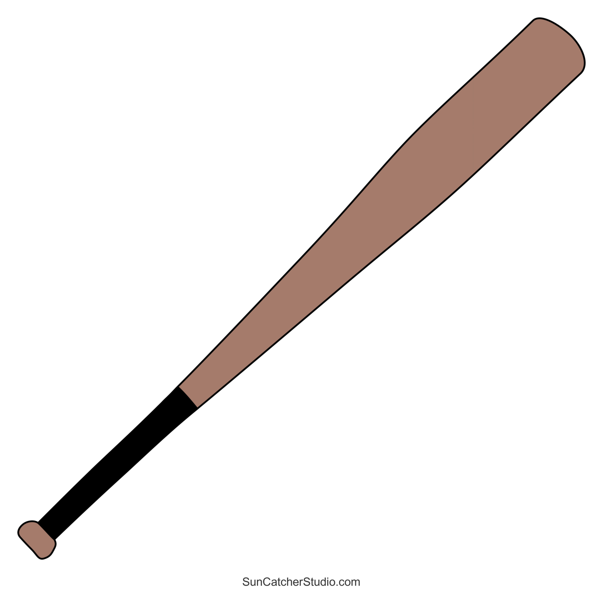 Free Printable Baseball Bat Template
