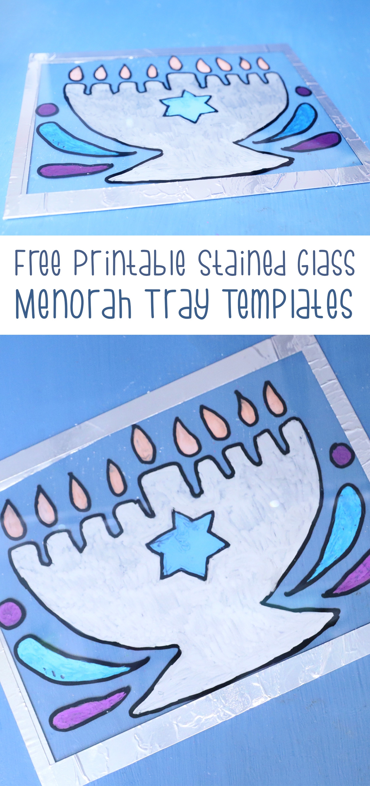 Free Printable Menorah Template