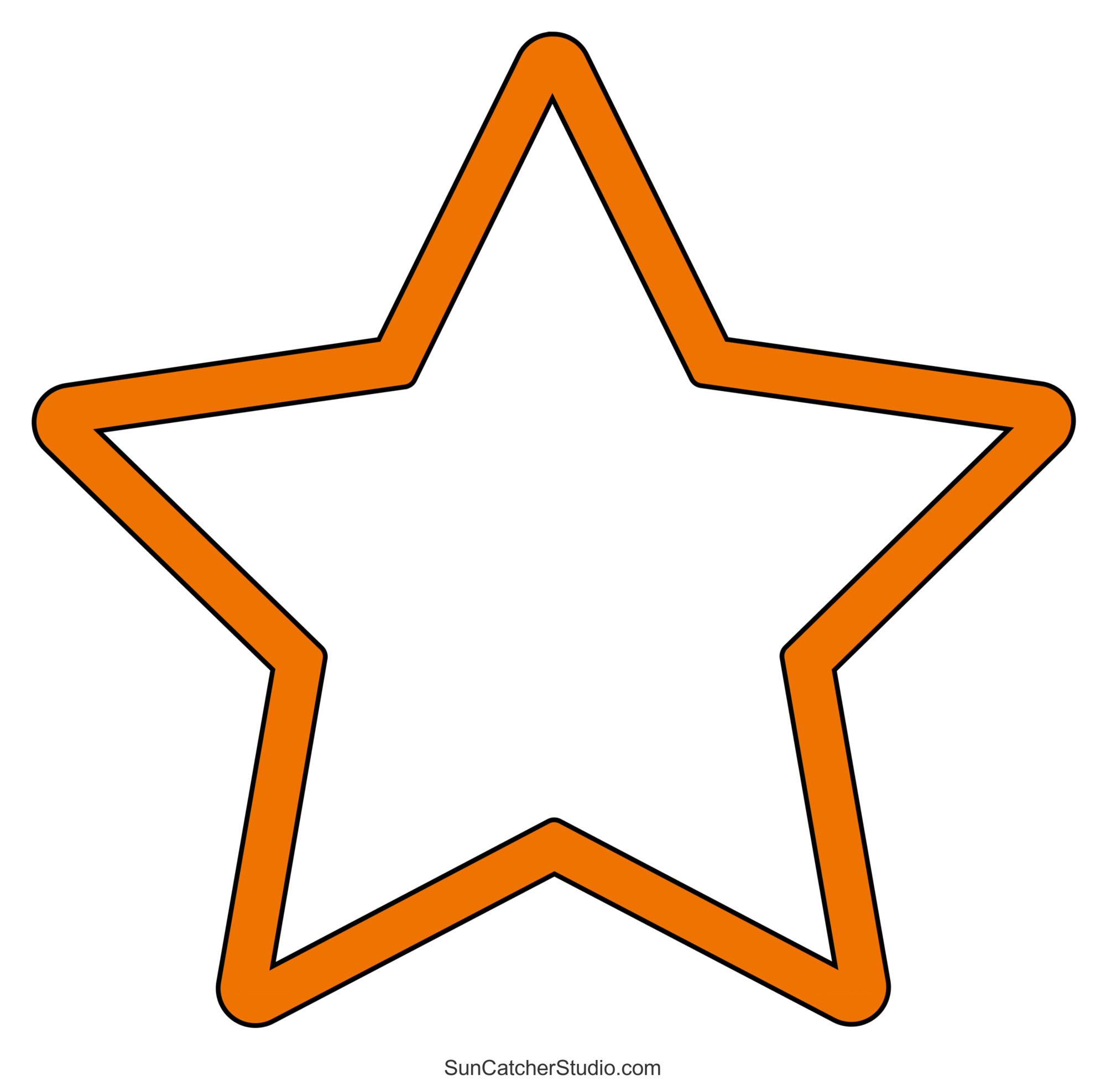 Free Printable Christmas Star Template