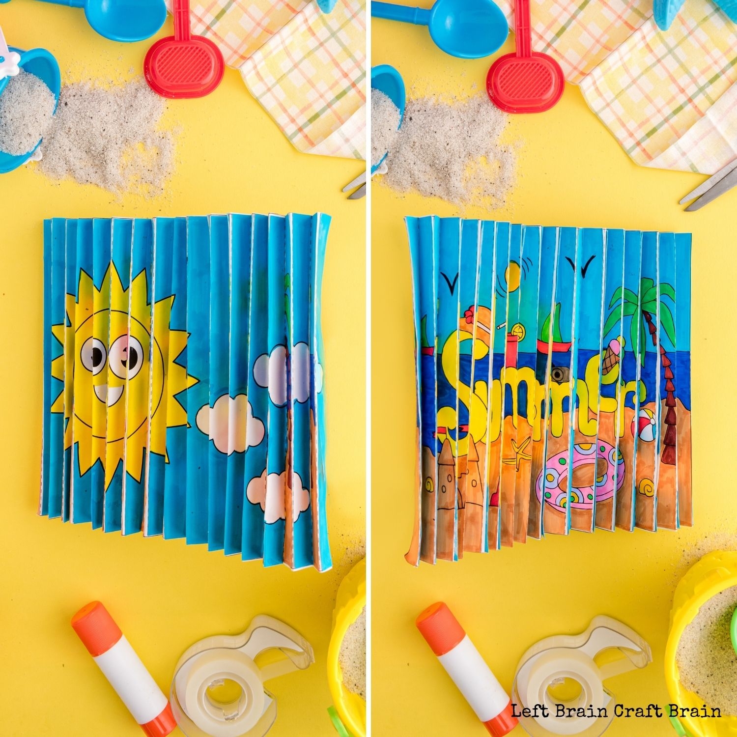 Summer Agamograph Coloring With Template