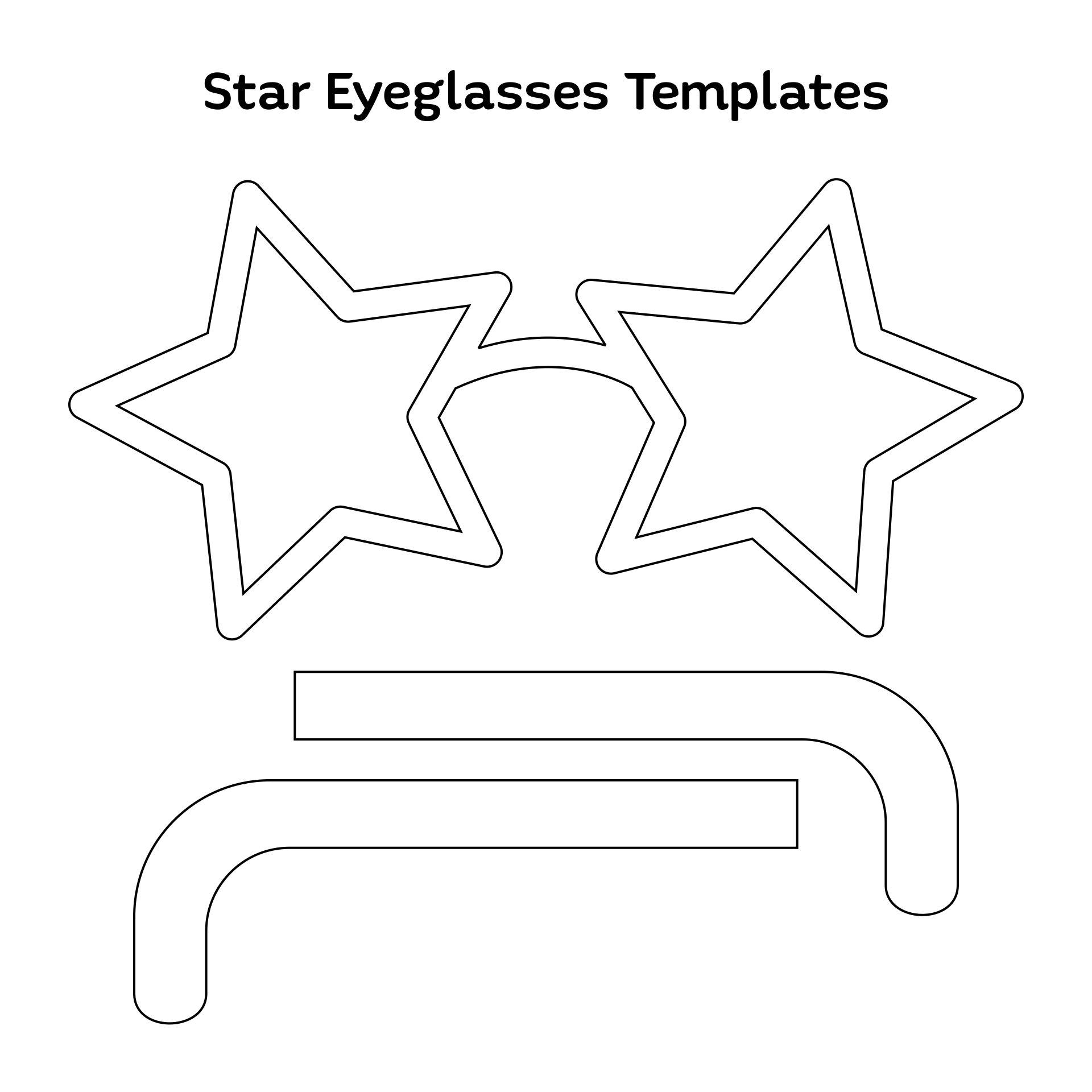 Free Printable Sunglasses Template