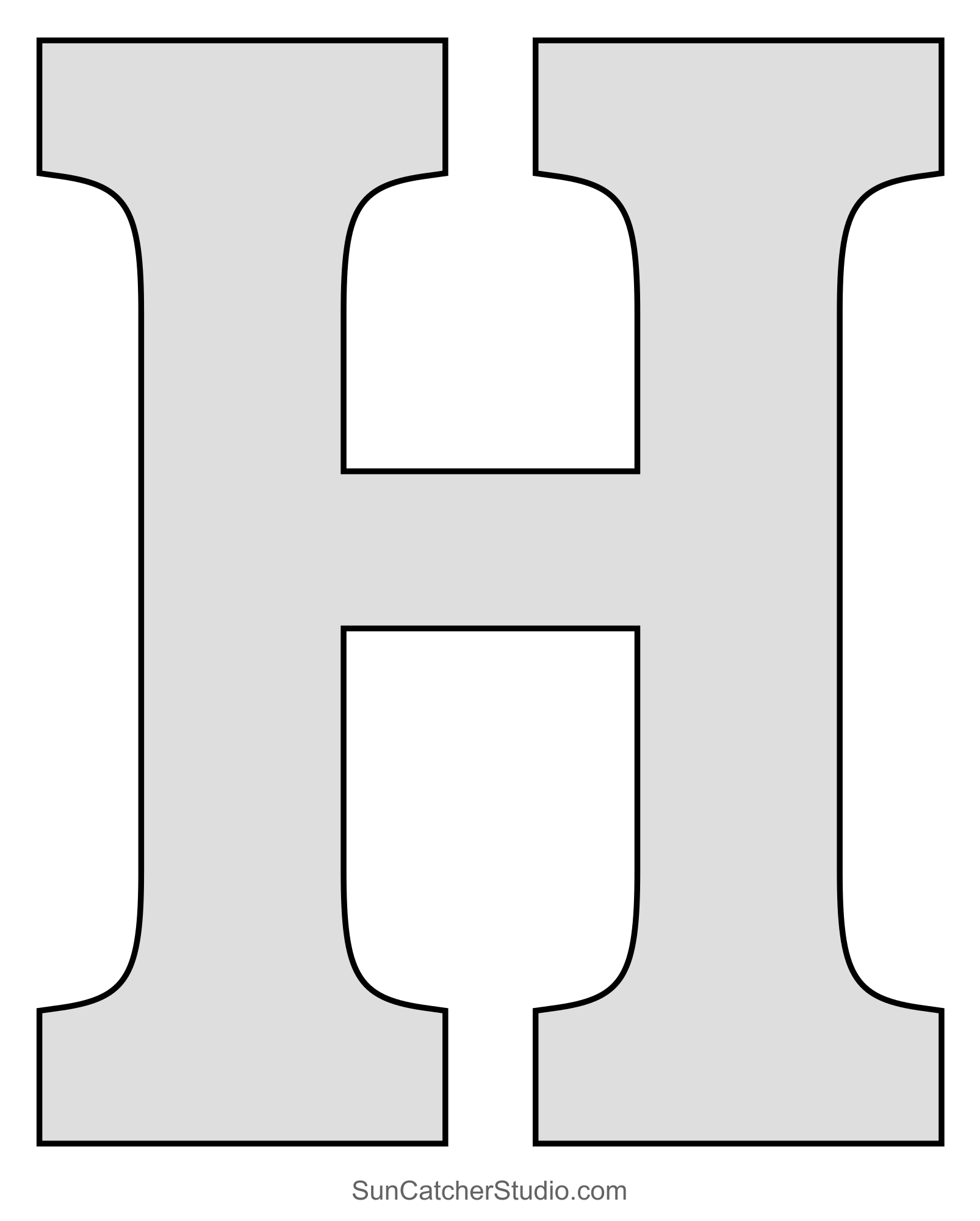 Tall Block Serif Printable Letter Stencils Numbers And Alphabet Free Printables Monograms Design Tools Patterns U0026 DIY Projects