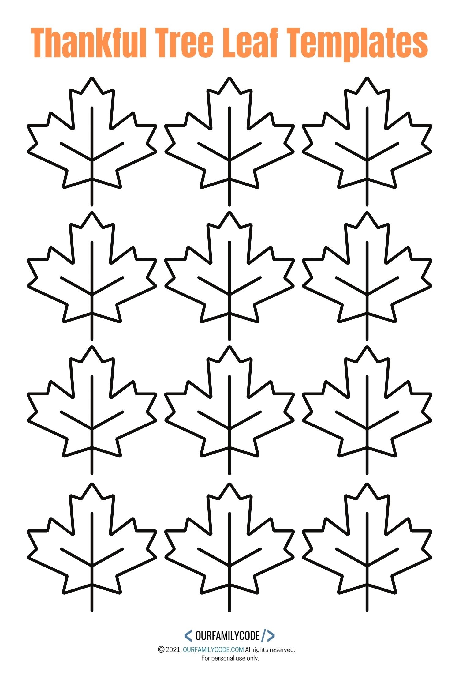 Thanksgiving Kid Craft Make A Thankful Tree Our Family Code