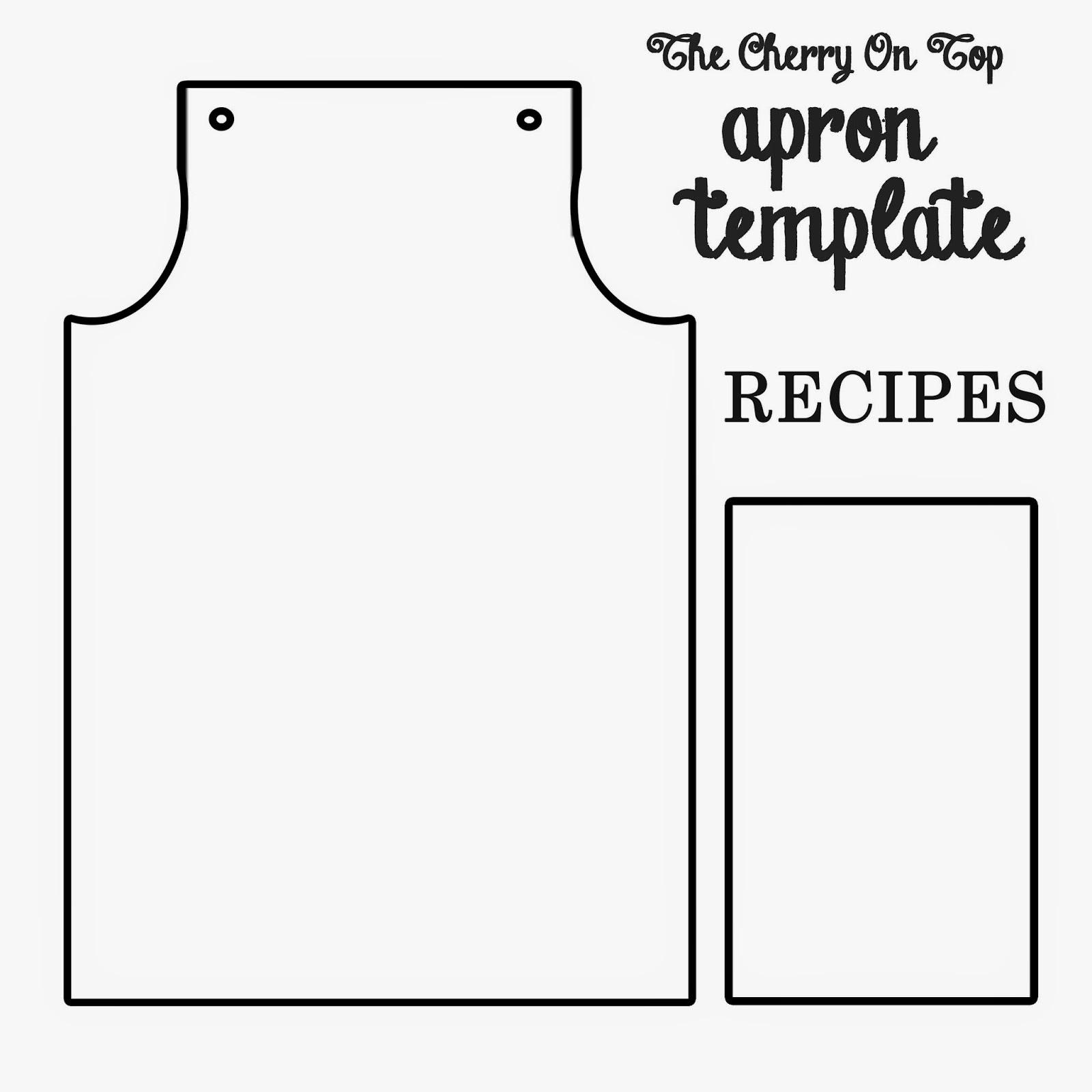 The Cherry On Top Fabulous Free Paper Apron Project