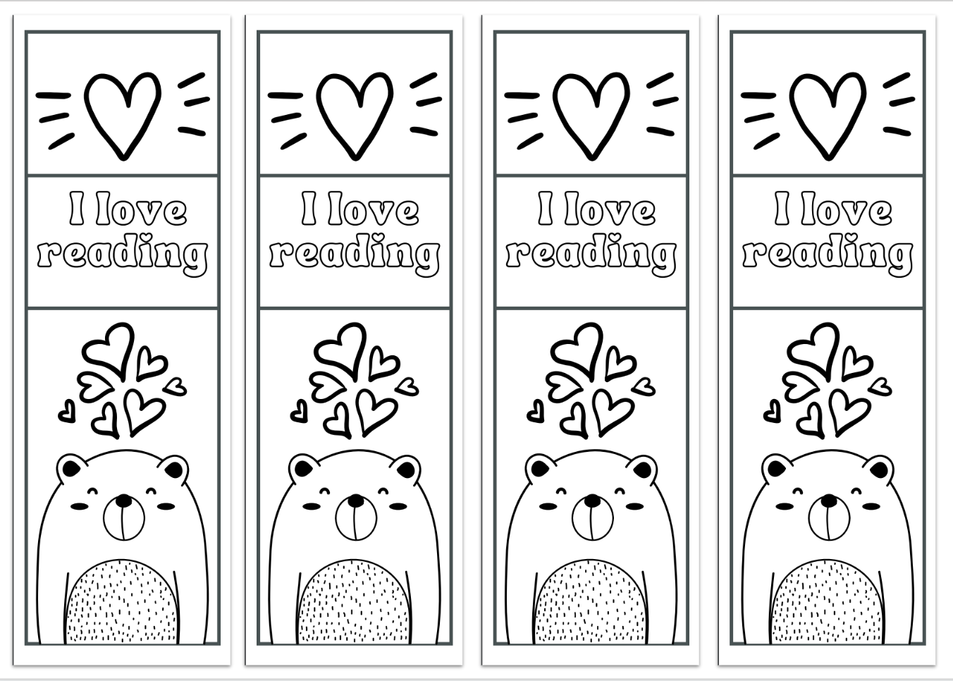 Free Printable Bookmarks Templates