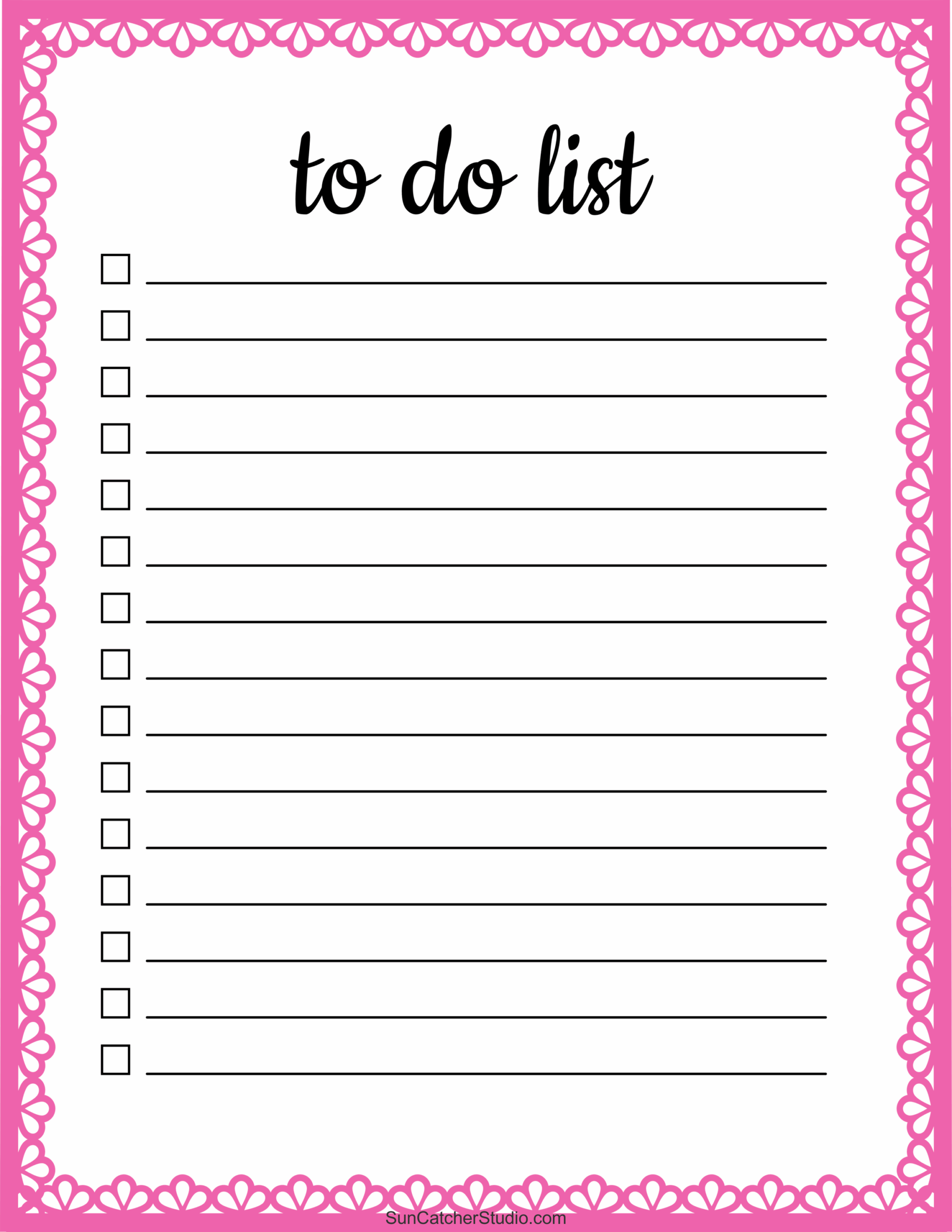 To Do List Free Printable PDF Templates Things To Do Free 