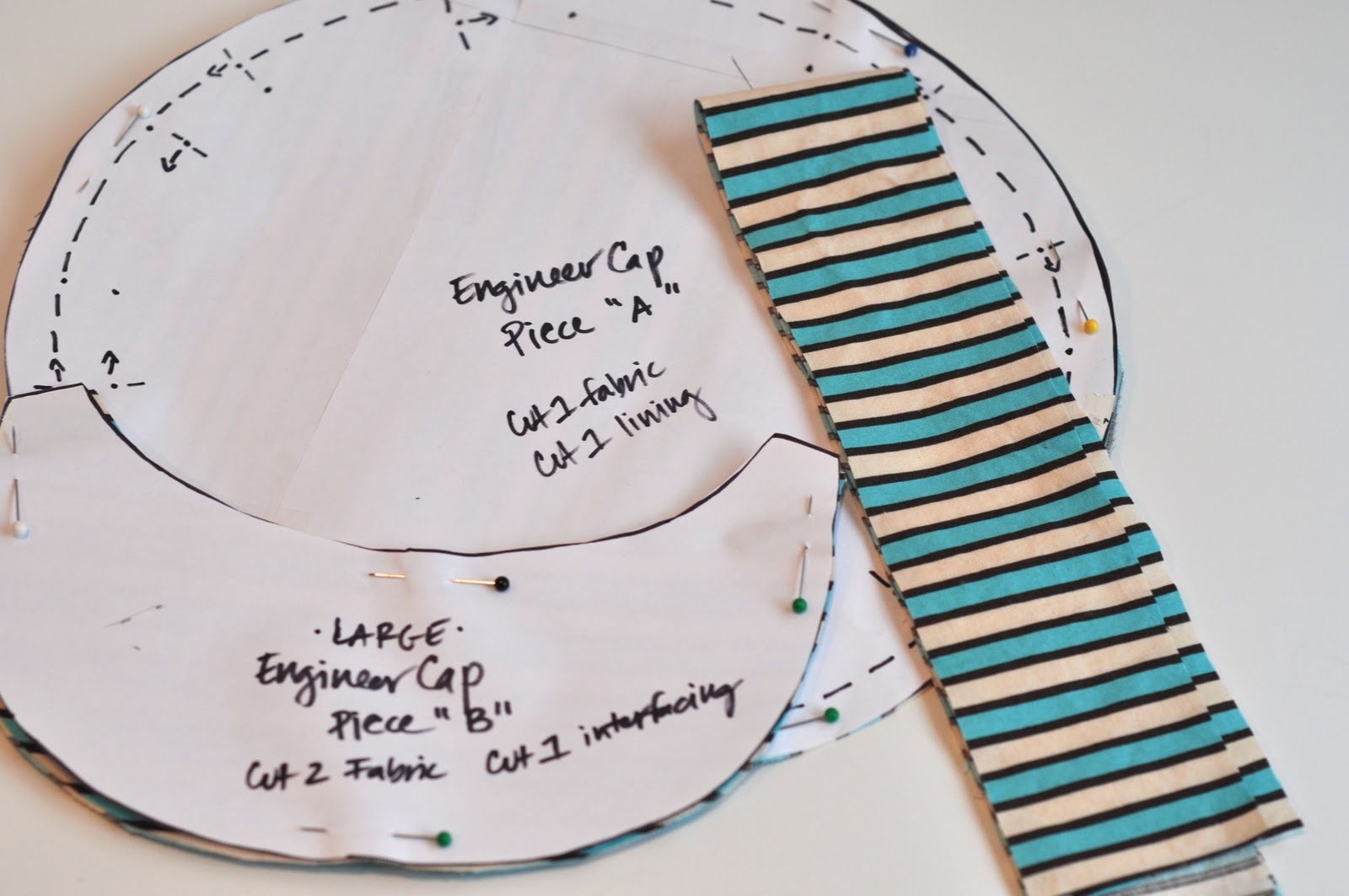 Train Conductor Top Hat Pattern