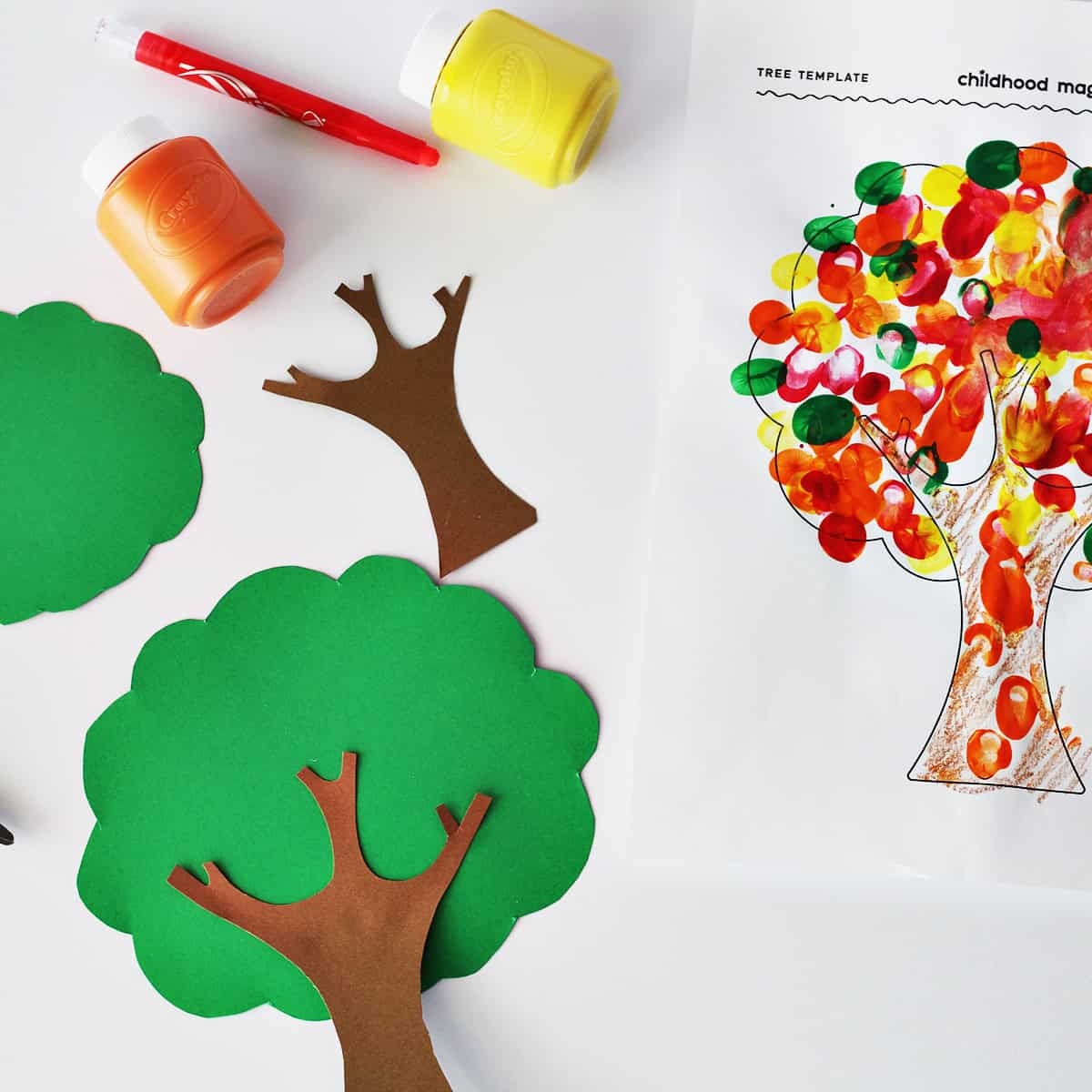Tree Template Free Printable Childhood Magic