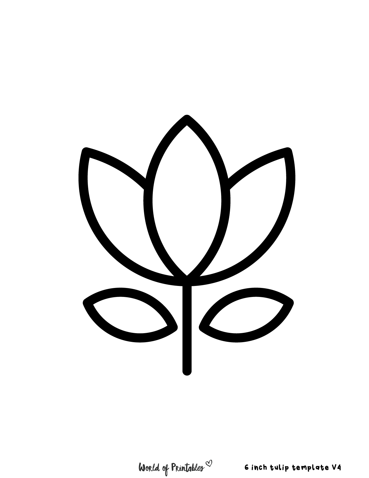 Tulip Template 40 Best Printables To Choose From World Of Printables