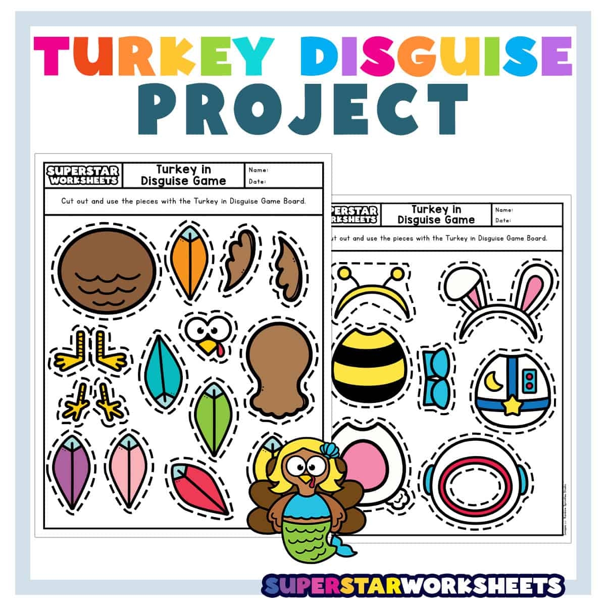 Free Printable Turkey Disguise Template