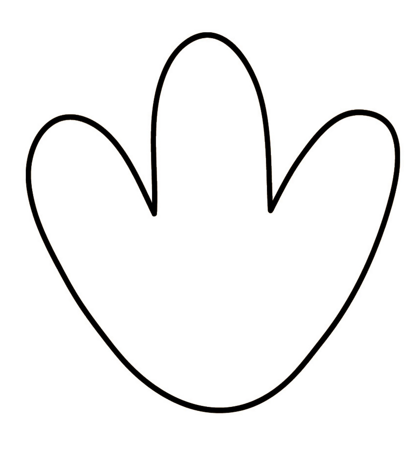 Turkey Feet Clipart Black And White 1351195