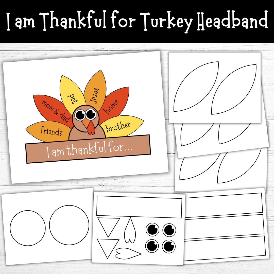 Free Printable Turkey Headband Template