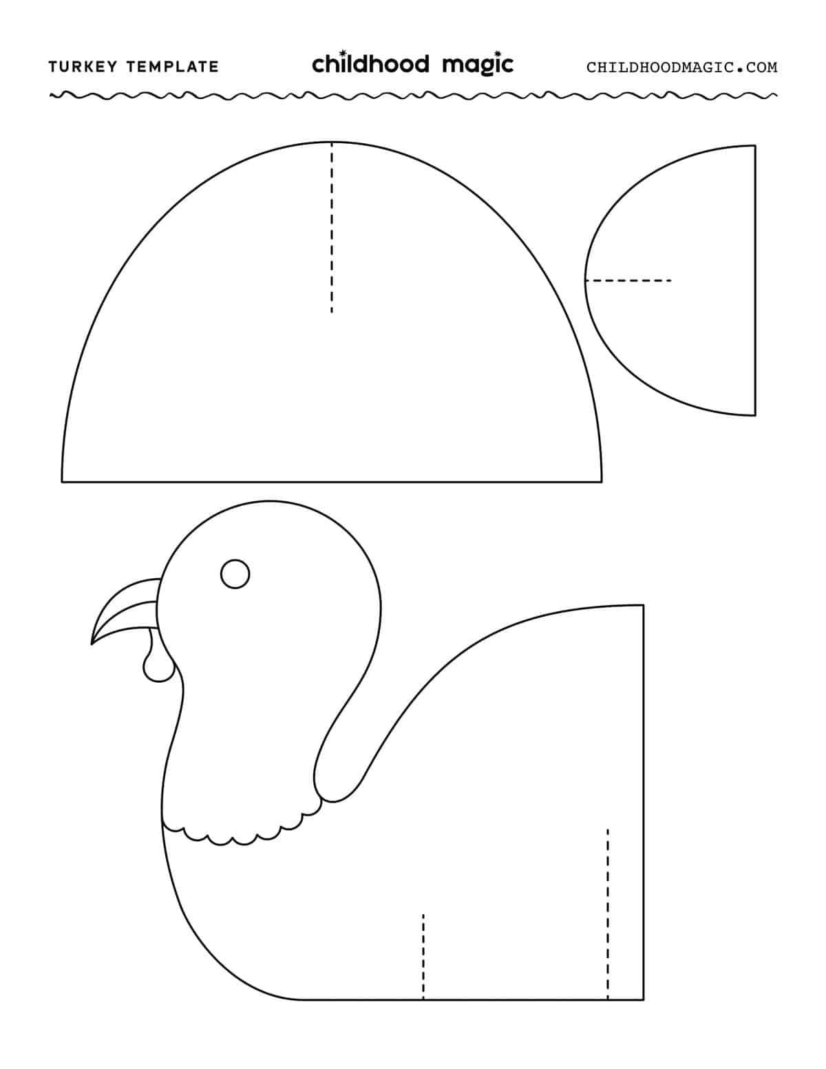 Turkey Printable Template Free