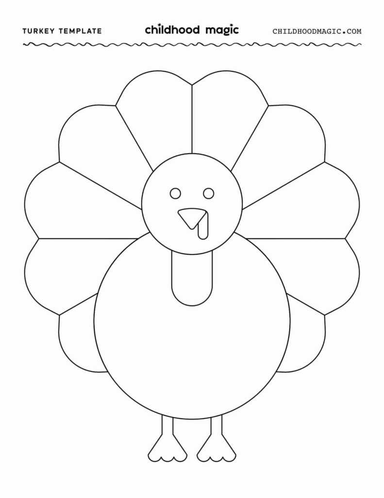 Free Turkey Template Printable Pdf - Free Printable Templates