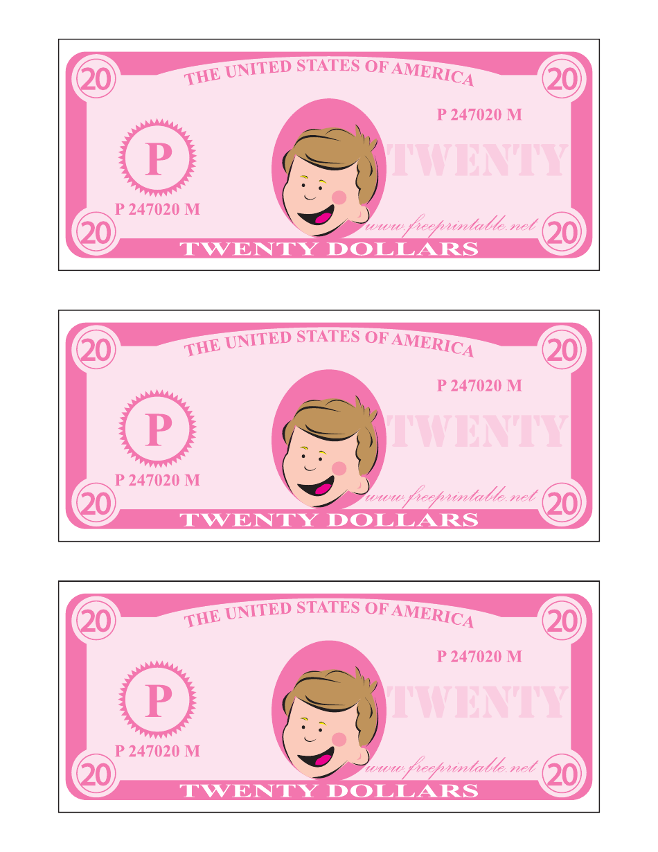 Free Play Money Printable Template