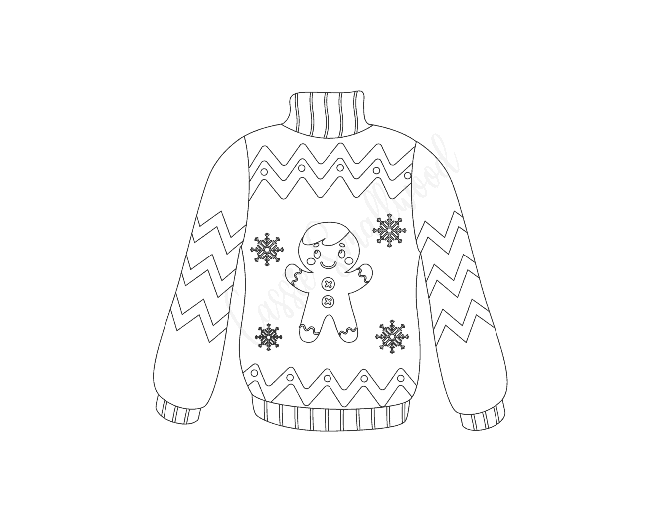 Ugly Sweater Template