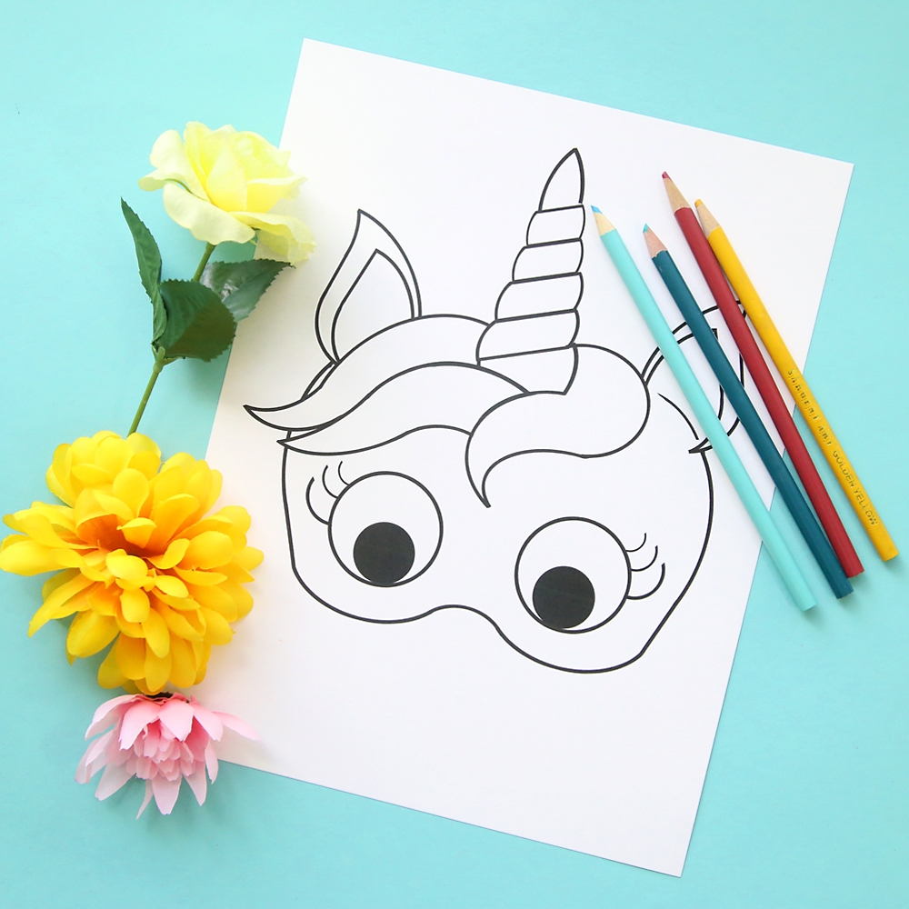 Free Printable Unicorn Head Template