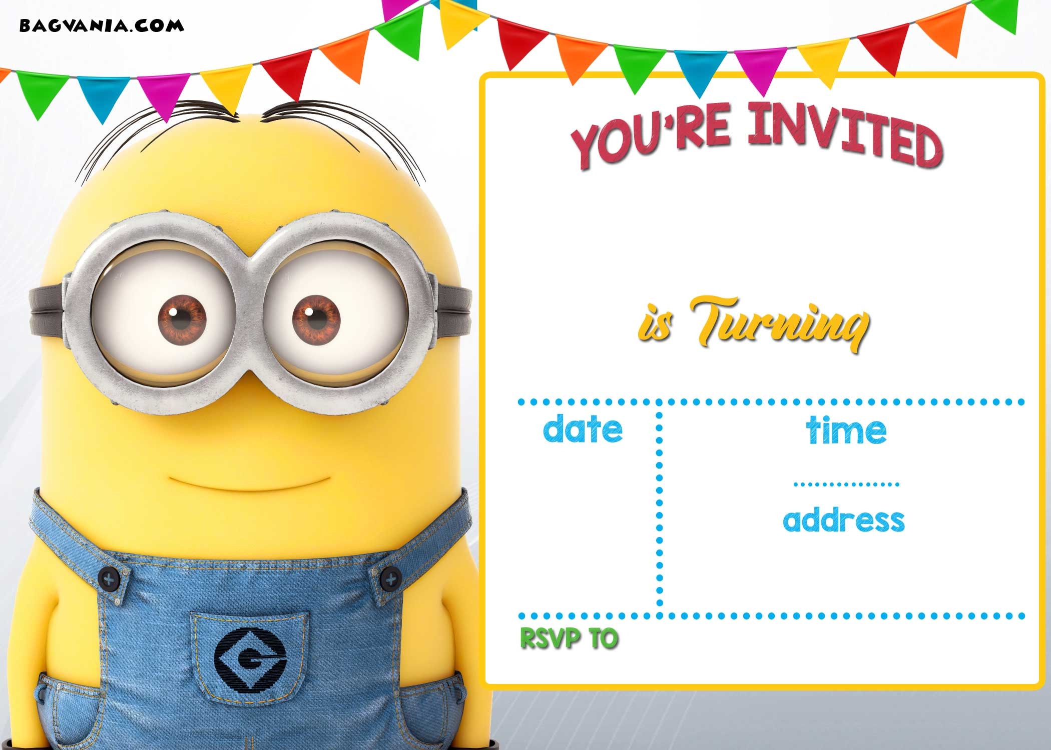 UPDATED Bunch Of Minion Birthday Party Invitations Ideas FREE Downloadable