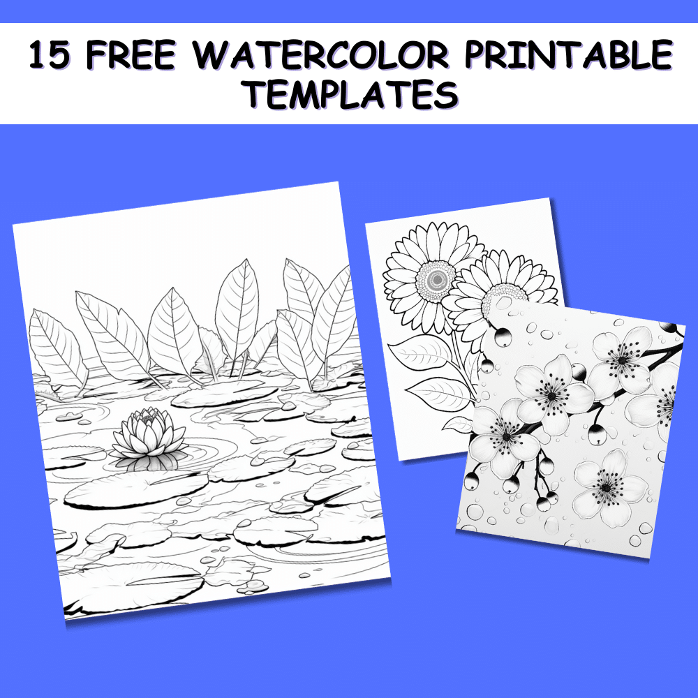 Free Printable Watercolor Templates