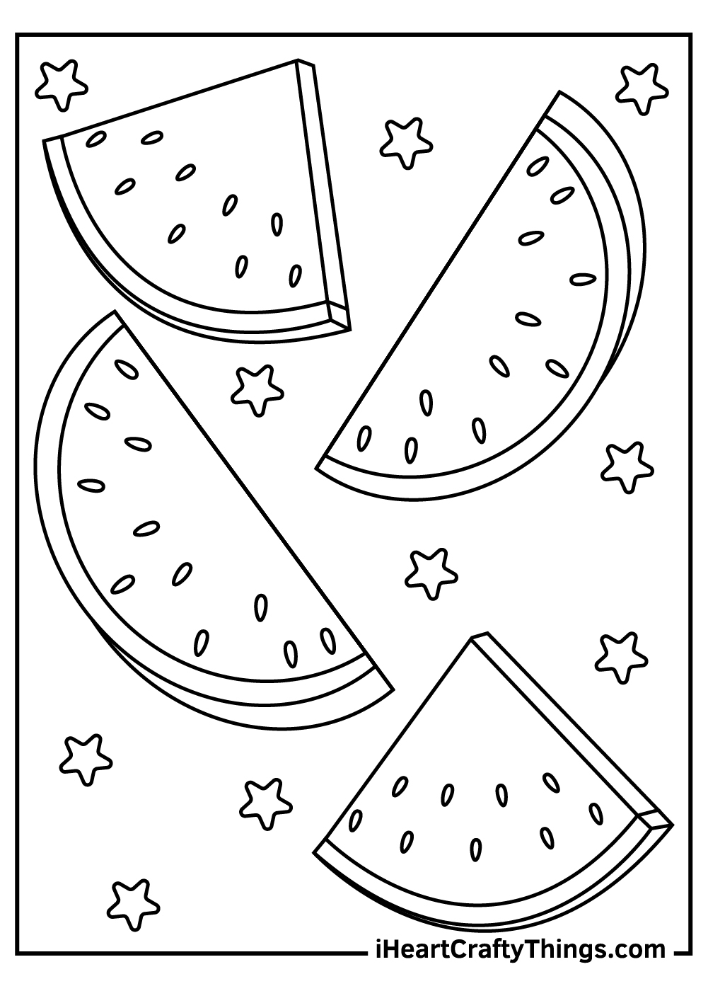 Watermelon Coloring Pages 100 Free Printables