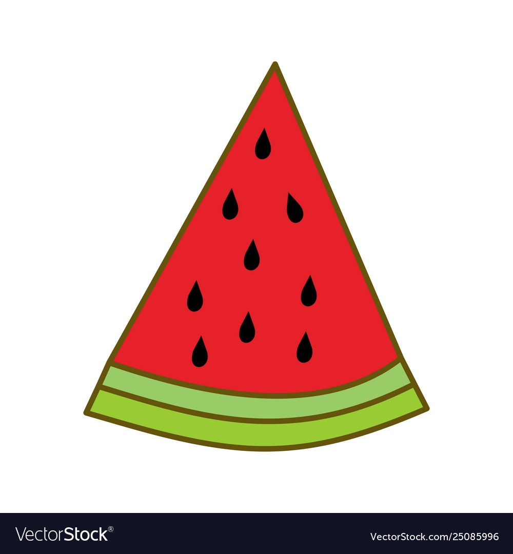 Watermelon Fruit Template Flat Royalty Free Vector Image Watermelon Fruit Template Flat Royalty Free Vector Image