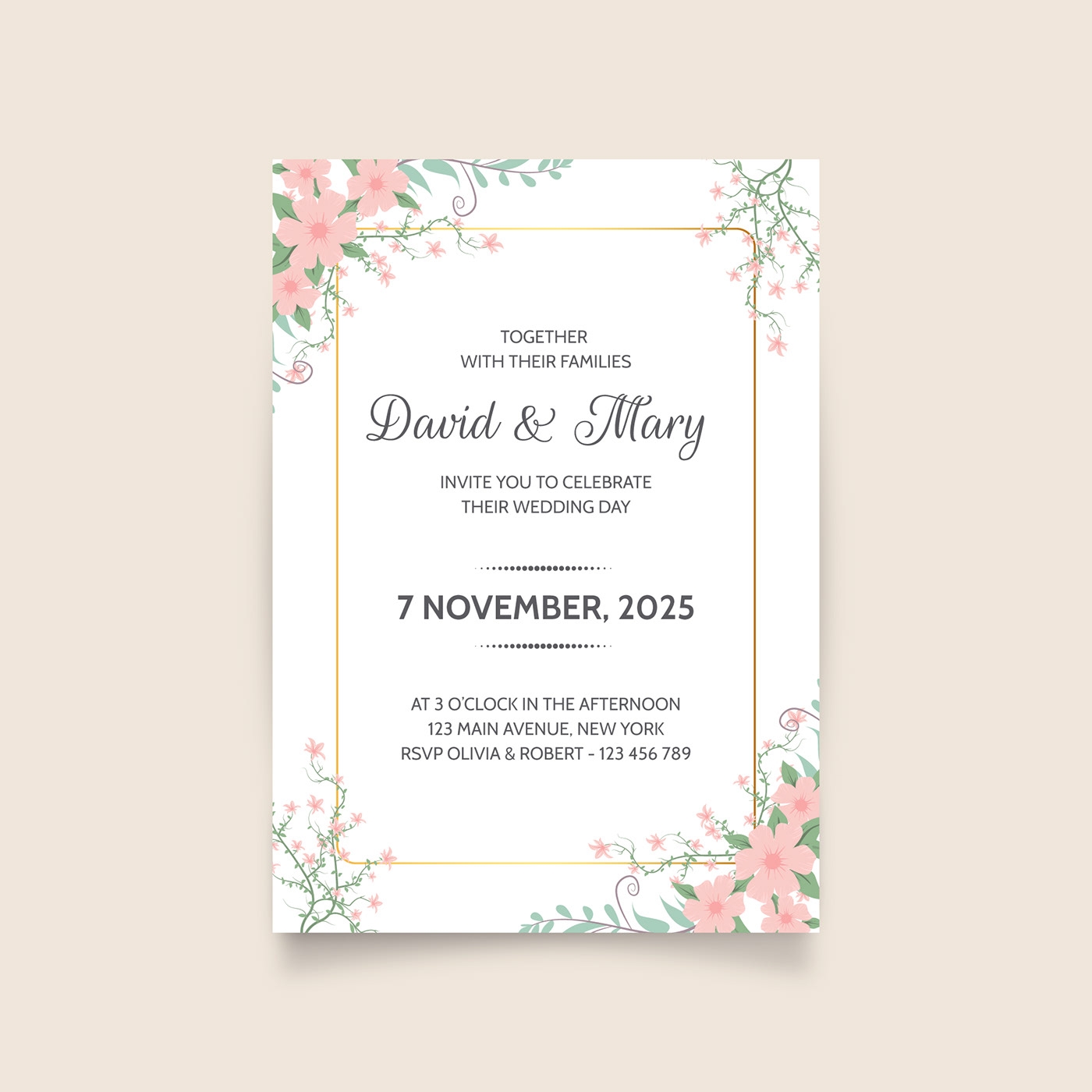 Wedding Invitation Template Free Download Behance Wedding Invitation Template Free Download Behance