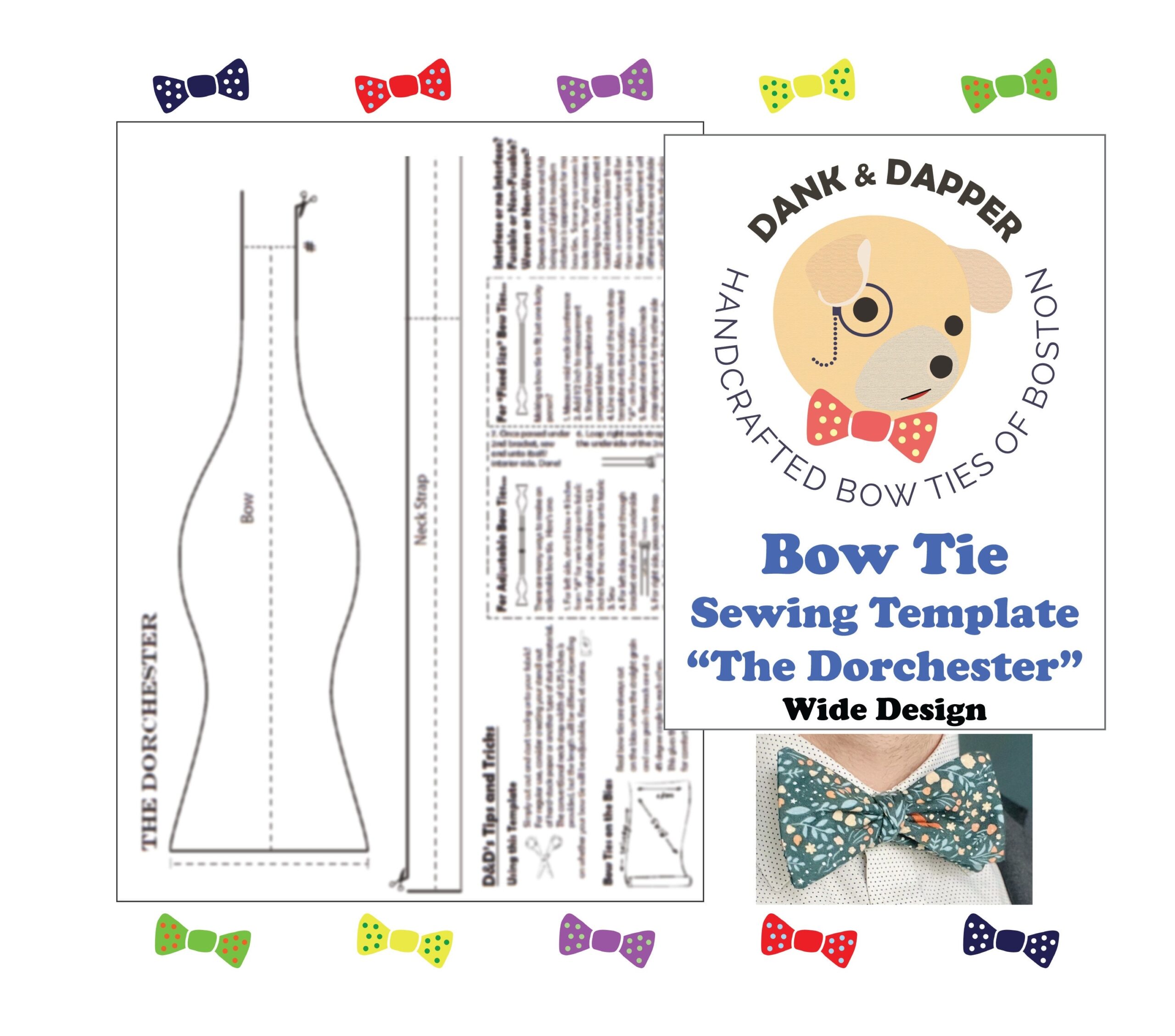 Wide Bow Tie Sewing Template Instructional Guide digital Pdfs Template For the Dorchester Wide Bow Tie Design Etsy Wide Bow Tie Sewing Template Instructional Guide digital Pdfs Template For the Dorchester Wide Bow Tie Design Etsy