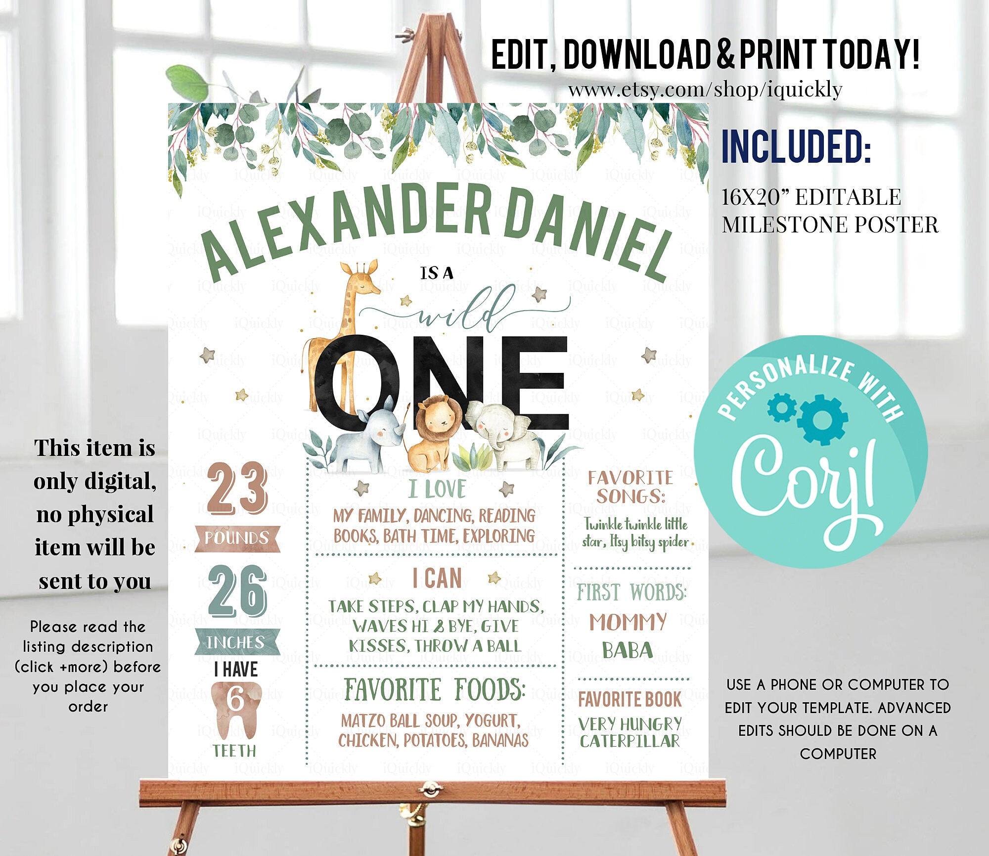 Wild One Milestone Birthday Poster EDITABLE Safari First Birthday Chalkboard Sign Jungle 1st Birthday Poster Instant Download Template Etsy Wild One Milestone Birthday Poster EDITABLE Safari First Birthday Chalkboard Sign Jungle 1st Birthday Poster Instant Download Template Etsy