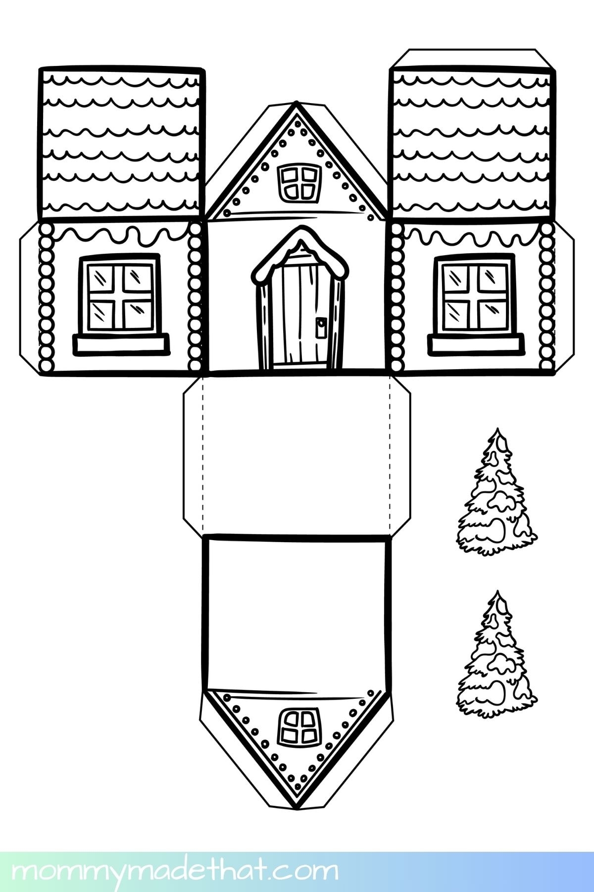 Winter Paper House Templates Free Printables Winter Paper House Templates Free Printables