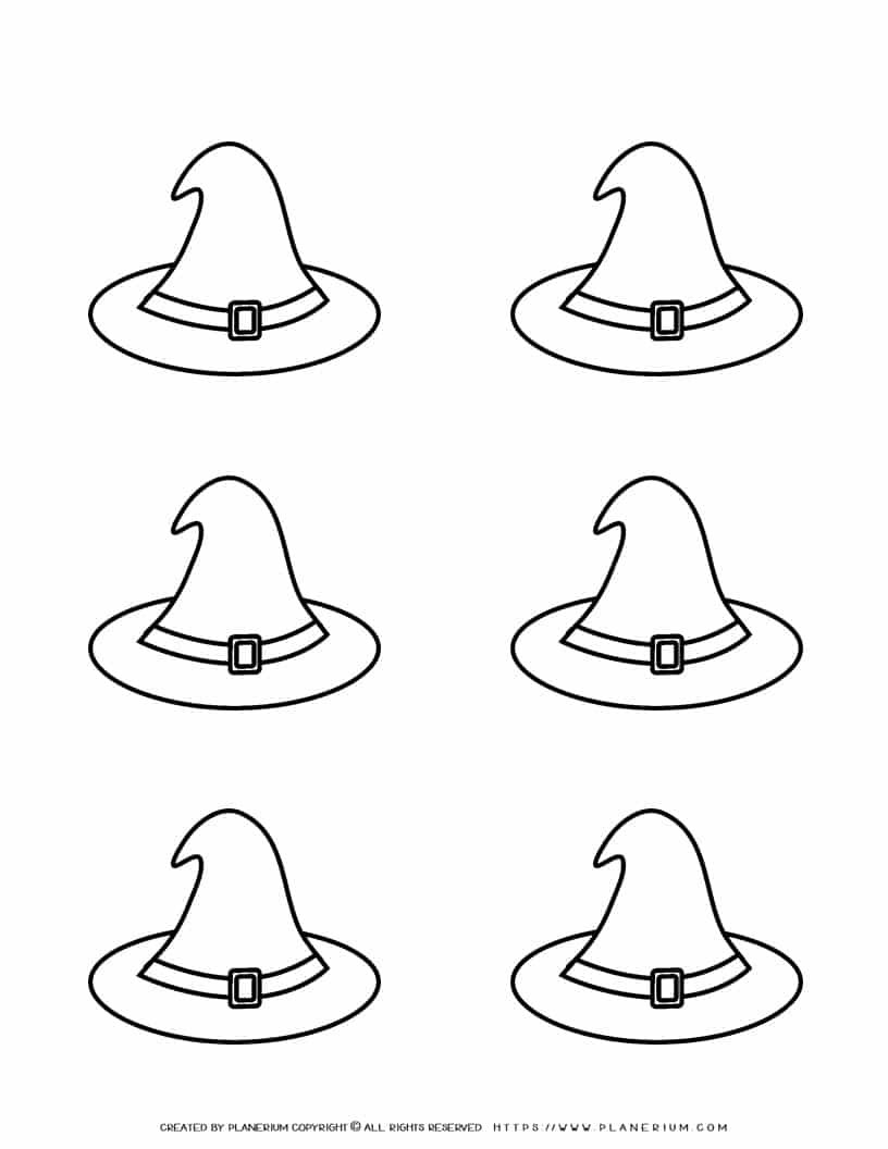 Witch Hat Template Six Hats Planerium