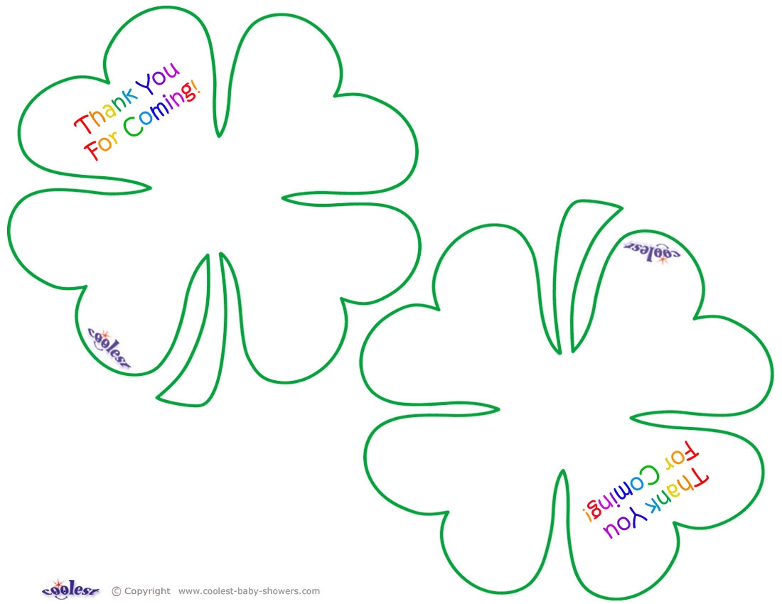 Free Printable Four Leaf Clover Template