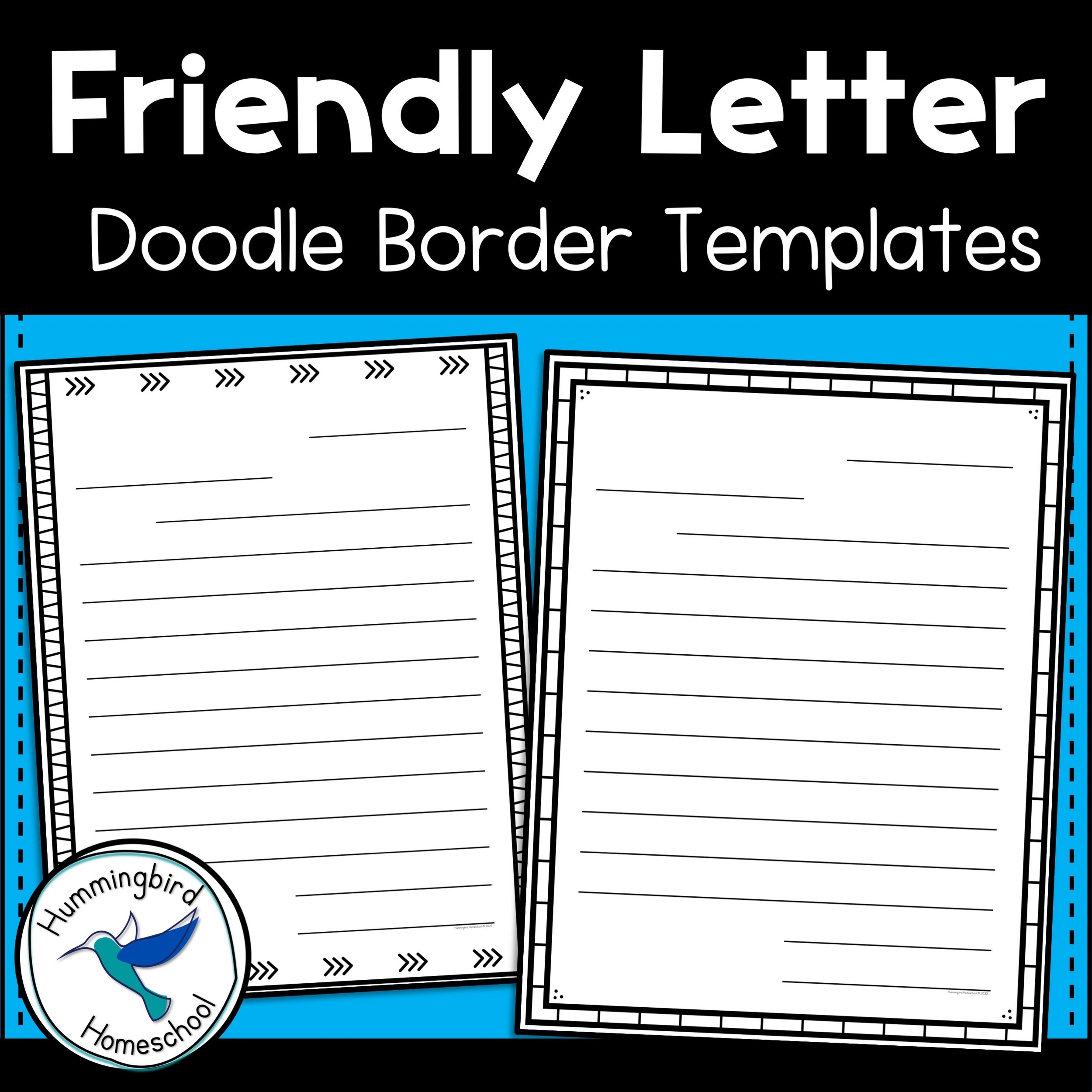 Writing A Friendly Letter Format U0026 Guide For Teaching Kids Hummingbird Homeschool