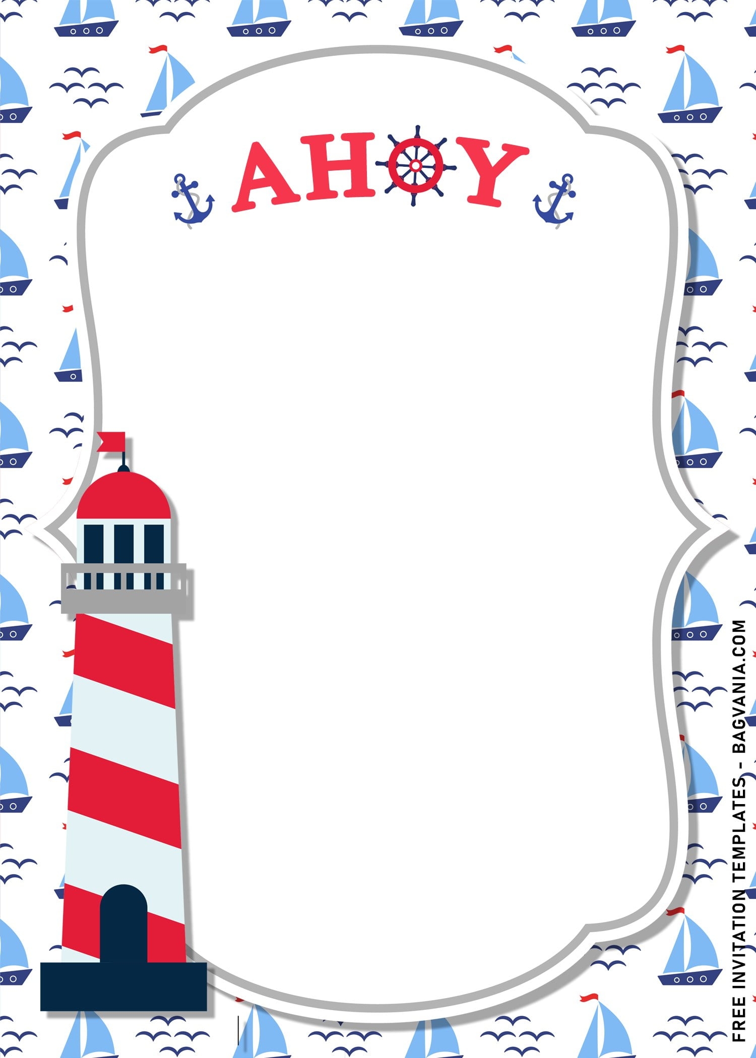Free Printable Nautical Invitation Template