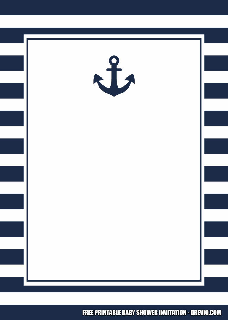 15 FREE Nautical Birthday Invitation Templates