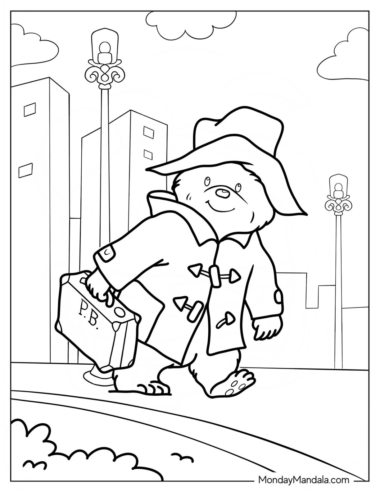 20 Paddington Coloring Pages Free PDF Printables 